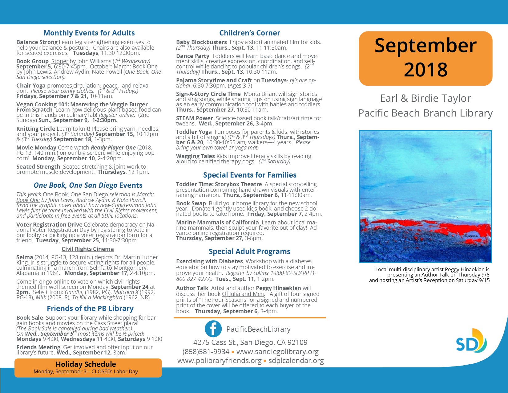 Friends of the Pacific Beach Library Home